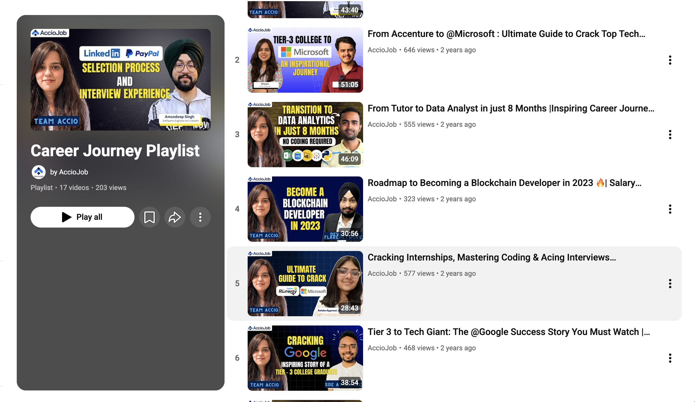 YouTube and podcast long-form content